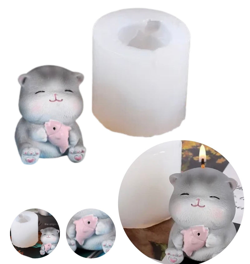 Molde Gato con Pescado