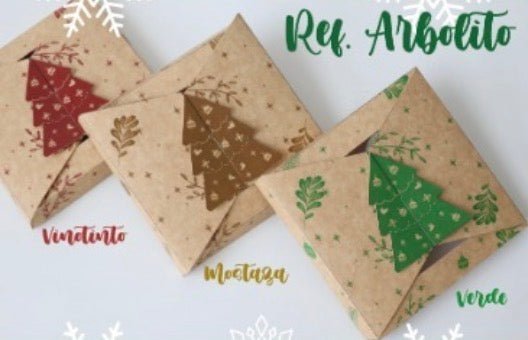 Caja Arbolito Navideña para Velas de Deseos - Mi Velería
