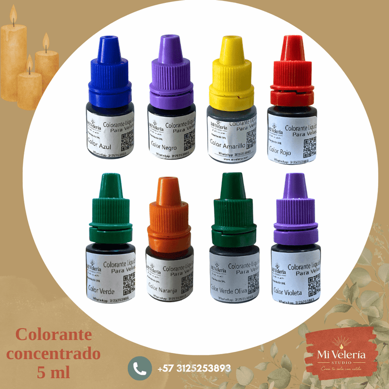 Colorante concentrado 5 ml - Mi Velería