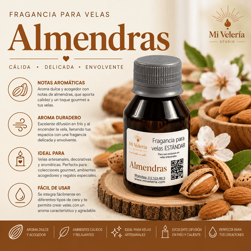 Fragancia para Velas Almendra - Mi Velería