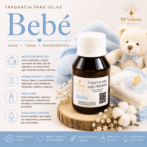 Fragancia para Velas Bebé - Mi Velería