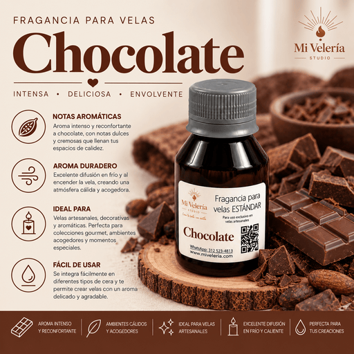 Fragancia para Velas Chocolate - Mi Velería