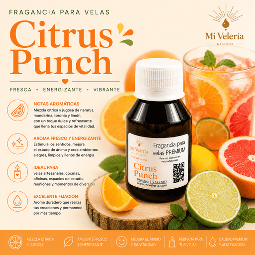 Fragancia para Velas Citrus Punch - Mi Velería