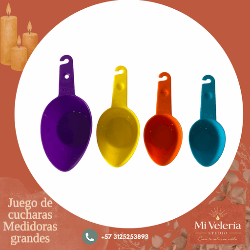 Juego de Cucharas Medidoras Grandes - Mi Velería
