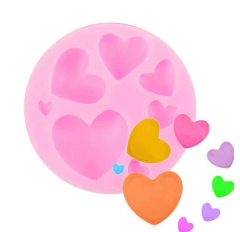 Molde Corazones Wax Melts - Mi Velería