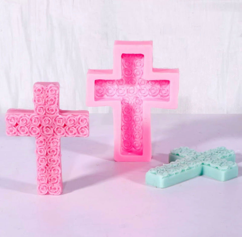 Molde Cruz de Rosas - Mi Velería