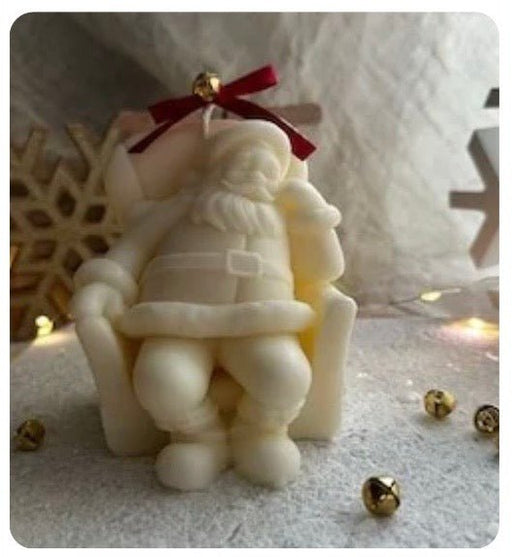 Molde de Papá Noel Sentado para Velas - Mi Velería