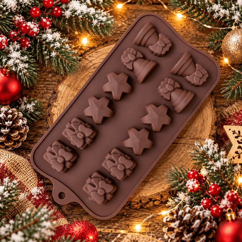 Molde de Silicona Wax Melts Navideños – 4 Diseños - Mi Velería