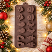 Molde de Silicona Wax Melts Navideños – 4 Diseños - Mi Velería