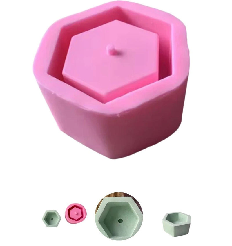 Molde Recipiente Hexagonal - Mi Velería