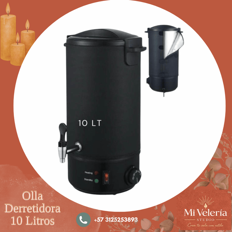 Olla Derretidora de Cera Eléctrica 110V | 4L, 6L y 10L - Mi Velería