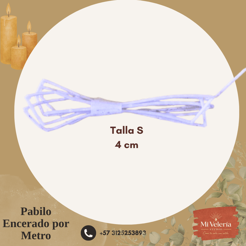 Pabilo encerado por metro - Mi Velería
